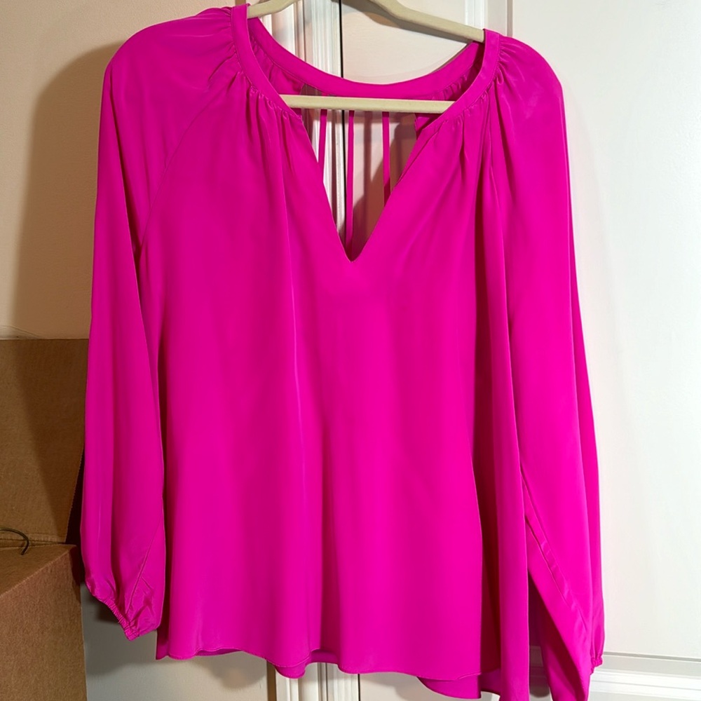 Lilly Hot Pink Silky Top
